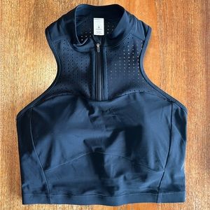 Lulu Lemon Zip-Front Cropped Run Tank